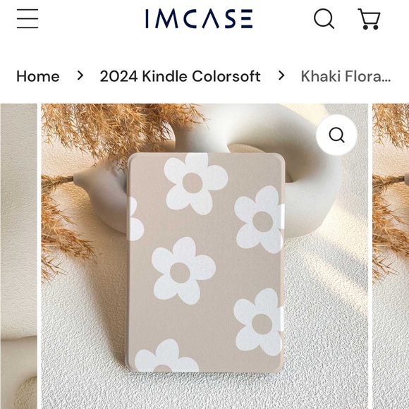 Kindle cover / case for Amazon Kindle 11 Gen - Floral personalized by Imcase - Picture 7 of 7